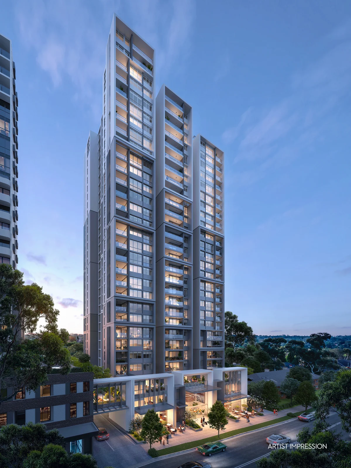 Cielo Epping tower facade