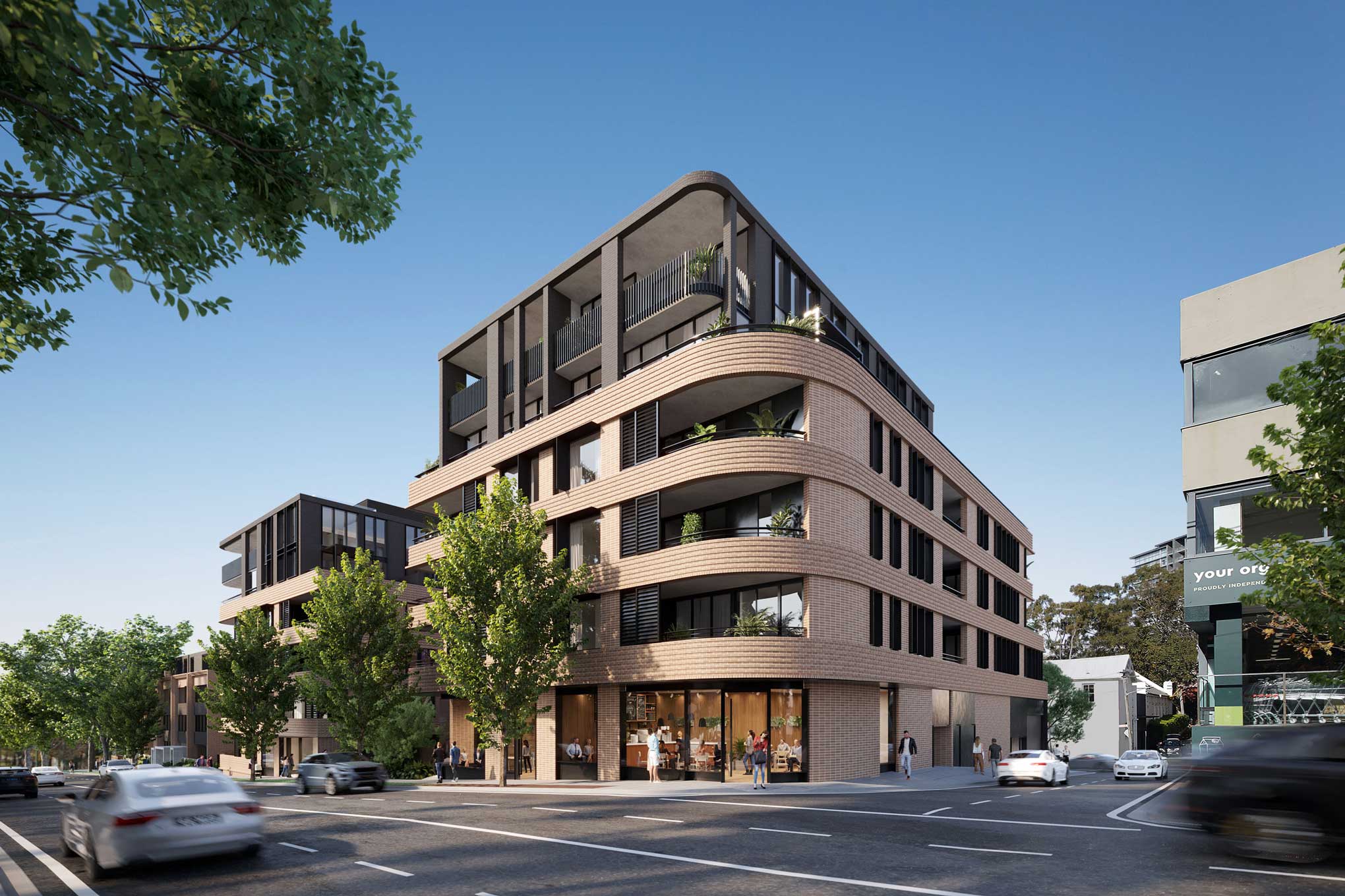 Delano Crows Nest residences on Falcon Street