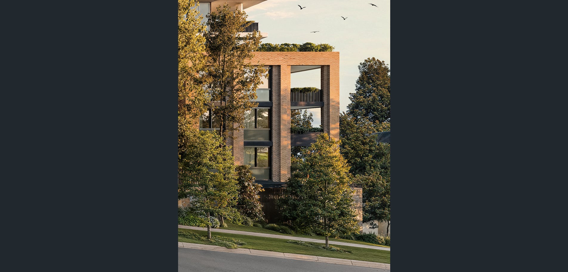Lindfield House residences in a leafy streetscape